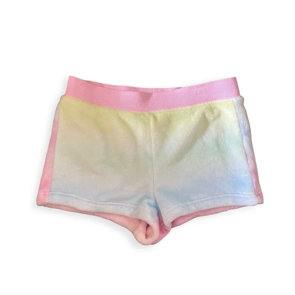 PINK fuzzy fleecy shorts
